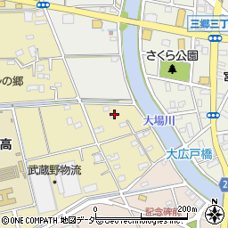 埼玉県三郷市大広戸747周辺の地図