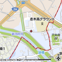 埼玉県富士見市水子2932周辺の地図