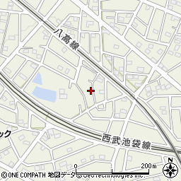 埼玉県飯能市笠縫115-12周辺の地図
