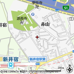 源長寺公園周辺の地図