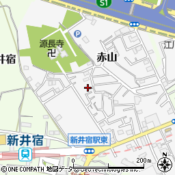 源長寺公園周辺の地図