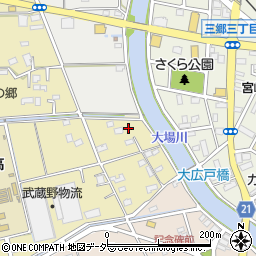 埼玉県三郷市大広戸745周辺の地図