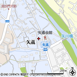埼玉県飯能市矢颪311周辺の地図