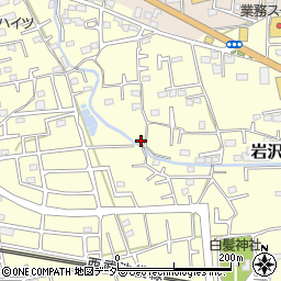 埼玉県飯能市岩沢96-7周辺の地図