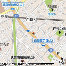 東日本三菱浦和店周辺の地図