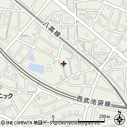 埼玉県飯能市笠縫133-7周辺の地図