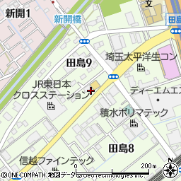 埼玉県さいたま市桜区田島9丁目15周辺の地図