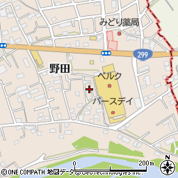 埼玉県入間市野田815周辺の地図