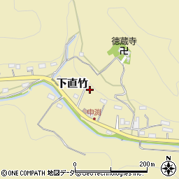 埼玉県飯能市下直竹771周辺の地図