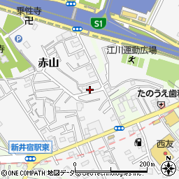 埼玉県川口市赤山176周辺の地図