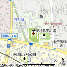 新東谷調整池テニスコート周辺の地図