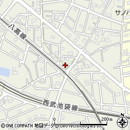 埼玉県飯能市笠縫380-4周辺の地図