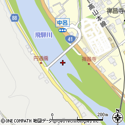円通橋周辺の地図