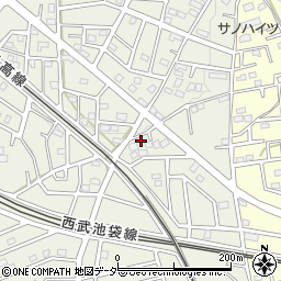 埼玉県飯能市笠縫341-7周辺の地図