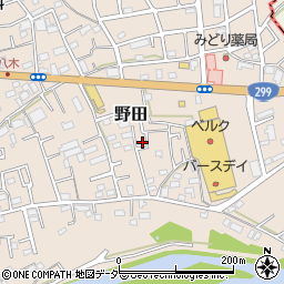 埼玉県入間市野田820周辺の地図