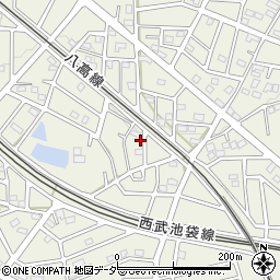 埼玉県飯能市笠縫135-19周辺の地図