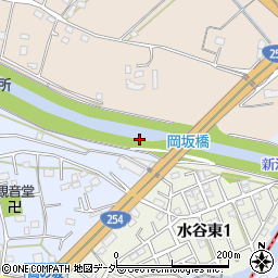 岡坂橋周辺の地図