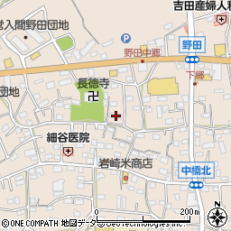 埼玉県入間市野田619周辺の地図