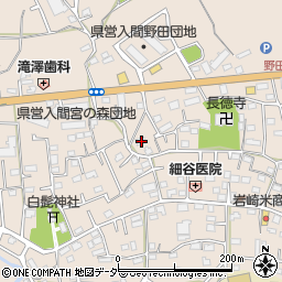 埼玉県入間市野田587周辺の地図