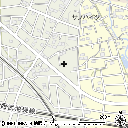 埼玉県飯能市笠縫335-15周辺の地図