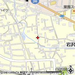 埼玉県飯能市岩沢96-3周辺の地図