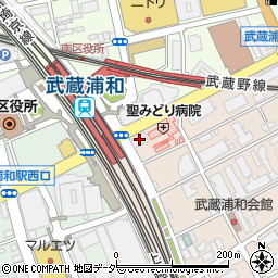三井住友銀行武蔵浦和支店周辺の地図