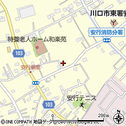 埼玉県川口市安行領家476周辺の地図