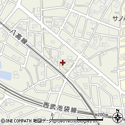 埼玉県飯能市笠縫380-10周辺の地図