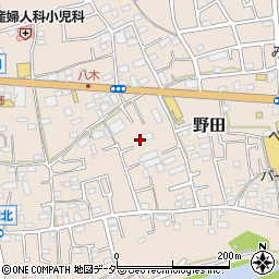 埼玉県入間市野田863周辺の地図