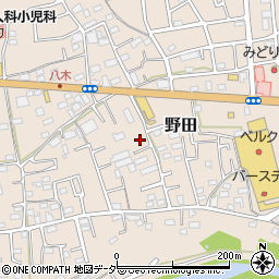 埼玉県入間市野田829周辺の地図