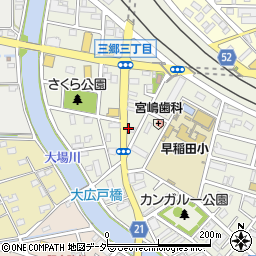 埼玉県三郷市三郷3丁目周辺の地図