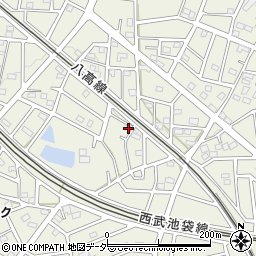 埼玉県飯能市笠縫133-20周辺の地図