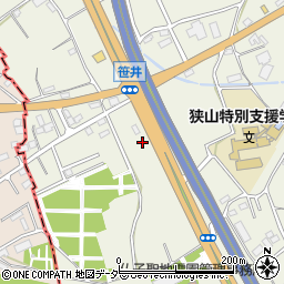 埼玉県狭山市笹井2904周辺の地図