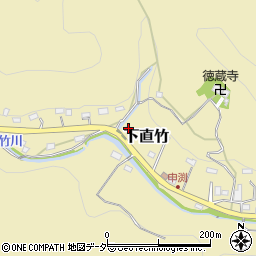 埼玉県飯能市下直竹767周辺の地図