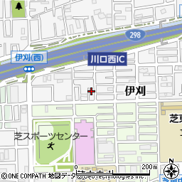 埼玉県川口市伊刈1062-13周辺の地図