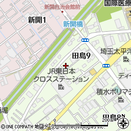 埼玉県さいたま市桜区田島9丁目17-20周辺の地図