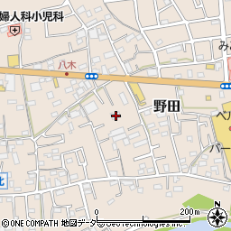 埼玉県入間市野田860周辺の地図