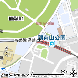 西武鉄道株式会社　稲荷山公園駅周辺の地図