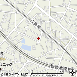 埼玉県飯能市笠縫117-10周辺の地図