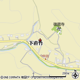 埼玉県飯能市下直竹765-2周辺の地図
