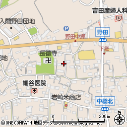 埼玉県入間市野田617周辺の地図