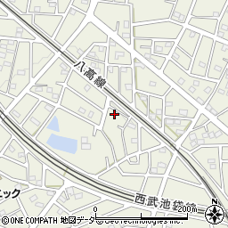 埼玉県飯能市笠縫130-28周辺の地図