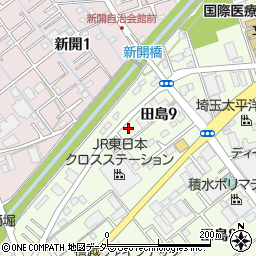 埼玉県さいたま市桜区田島9丁目17-2周辺の地図