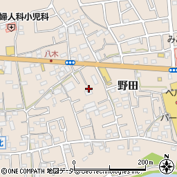 埼玉県入間市野田866周辺の地図