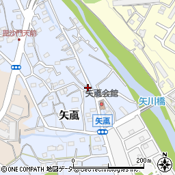 埼玉県飯能市矢颪108周辺の地図
