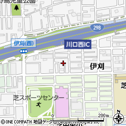 埼玉県川口市伊刈1058周辺の地図