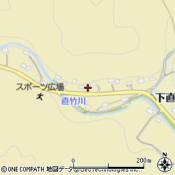 埼玉県飯能市下直竹529周辺の地図