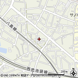 埼玉県飯能市笠縫378-8周辺の地図