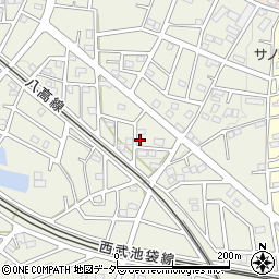 埼玉県飯能市笠縫378-7周辺の地図