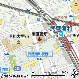 埼玉りそな銀行南区役所 ＡＴＭ周辺の地図